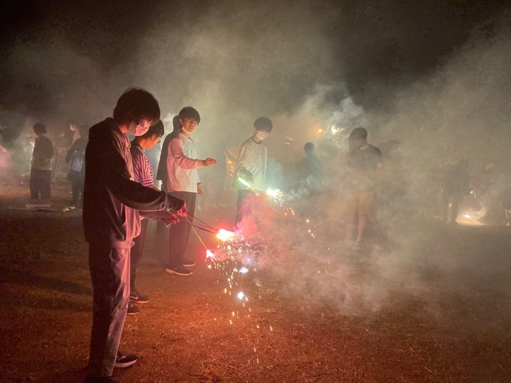 寮祭の花火