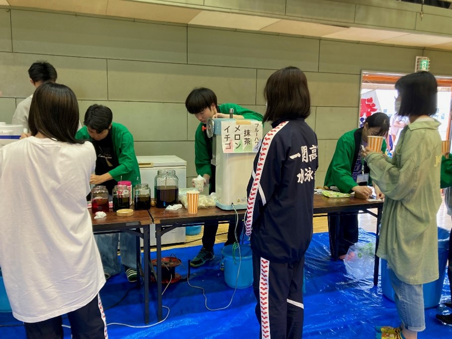 寮祭のかき氷